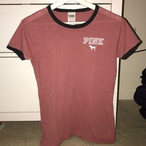 a rose color PINK shirt